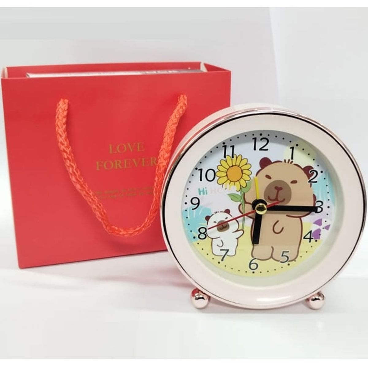 GENERICO - Reloj Decorativo Alarma con Diseño Capybara Regalo para Niños  Adorno