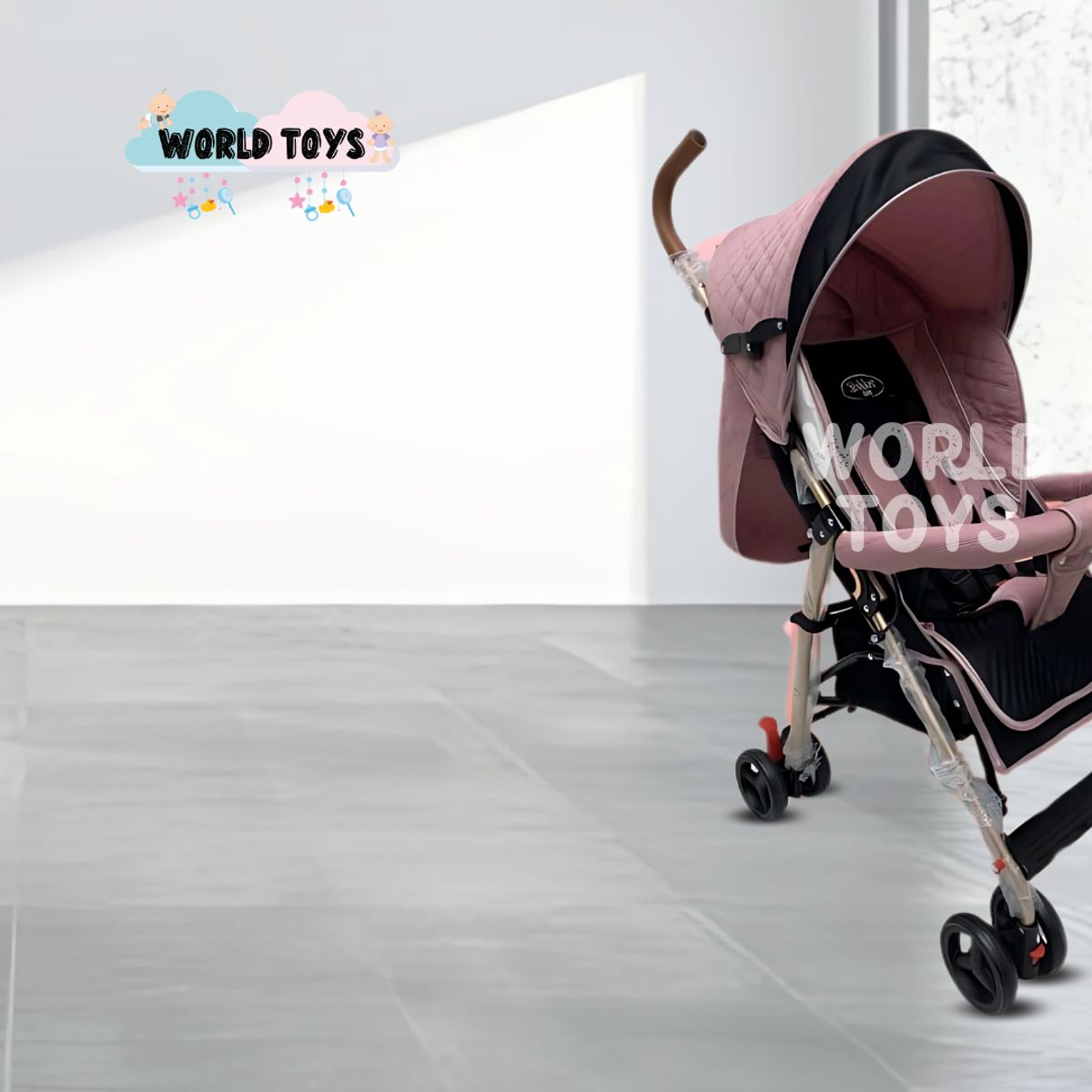 BABY - Coche Bastón de Lujo «PARIS SPORT» Pink