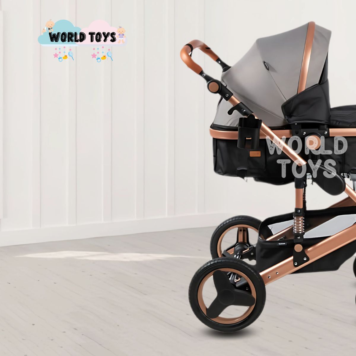KIDS - Coche Moisés de Lujo «SAGITA» Edición Limitada Gray