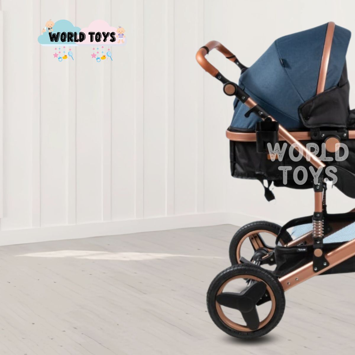 KIDS - Coche Moisés de Lujo «SAGITA» Edición Limitada Blue