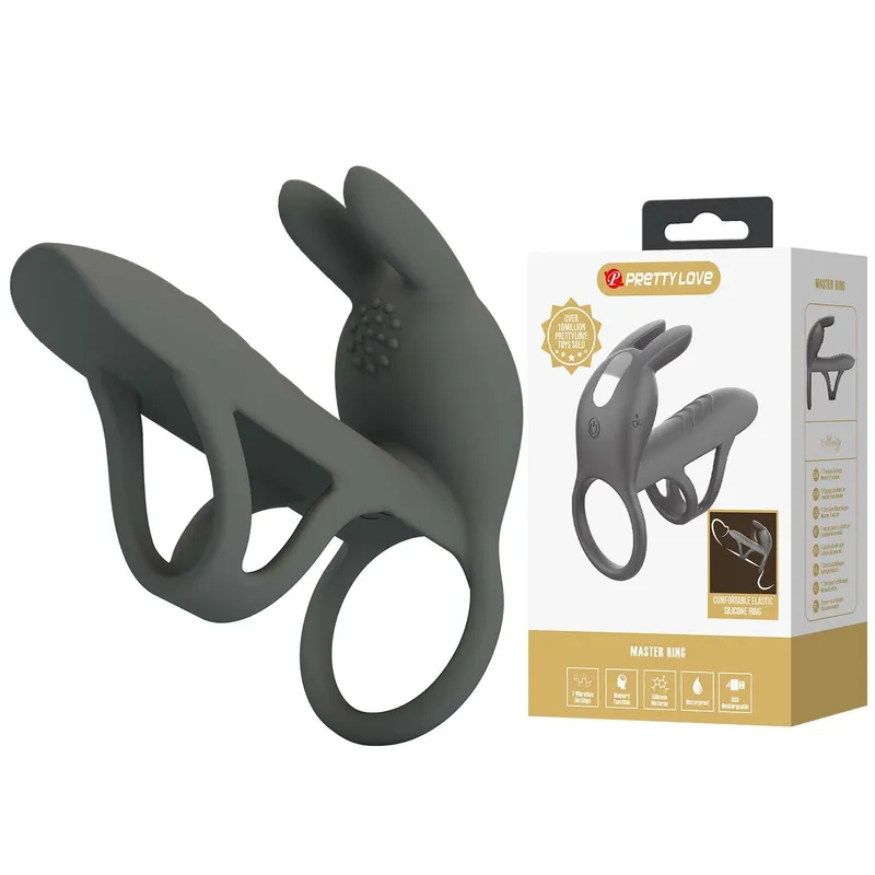 PRETTY LOVE - ANILLO + FUNDA VIBRADORA - MASTER MATTY
