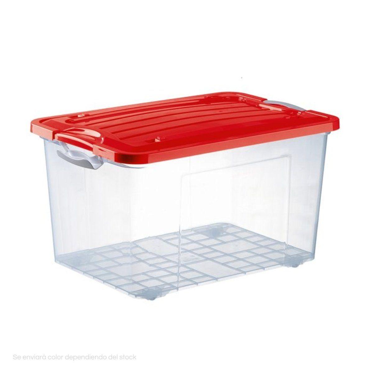 POLINPLAST - Caja Estelar 50L con Tapa y Ruedas para Uso Versátil