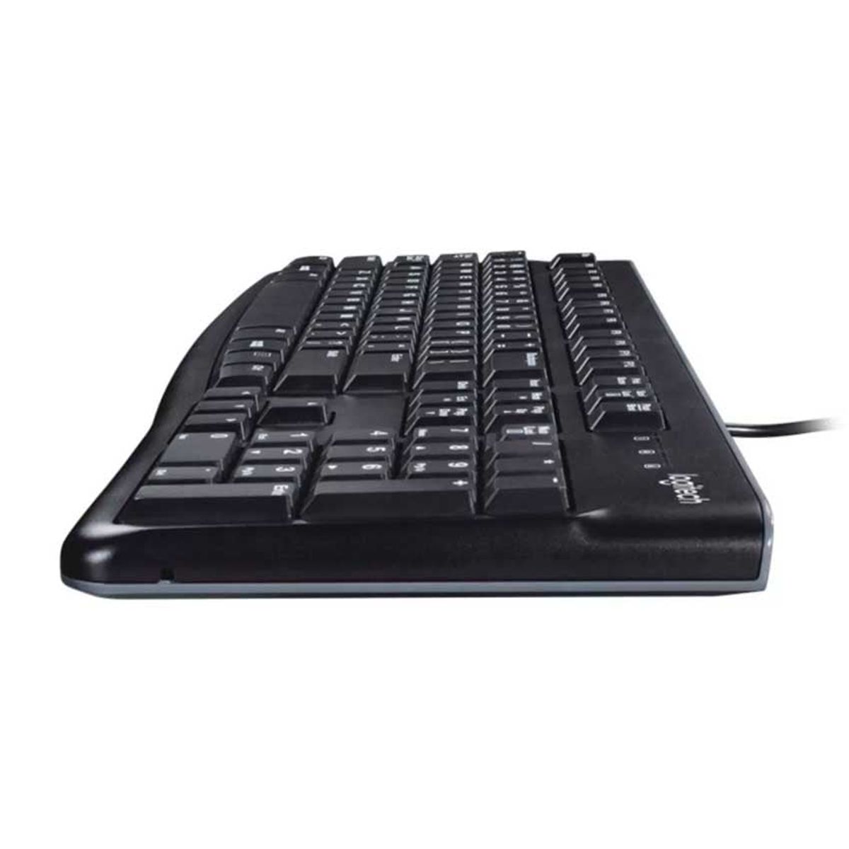 LOGITECH - Logitech K120 Teclado USB económico cómodo y resistente a derrames