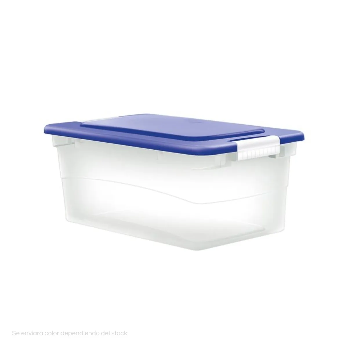 POLINPLAST - Caja Lok-It 30L con Tapa y Cierres Laterales Reforzados