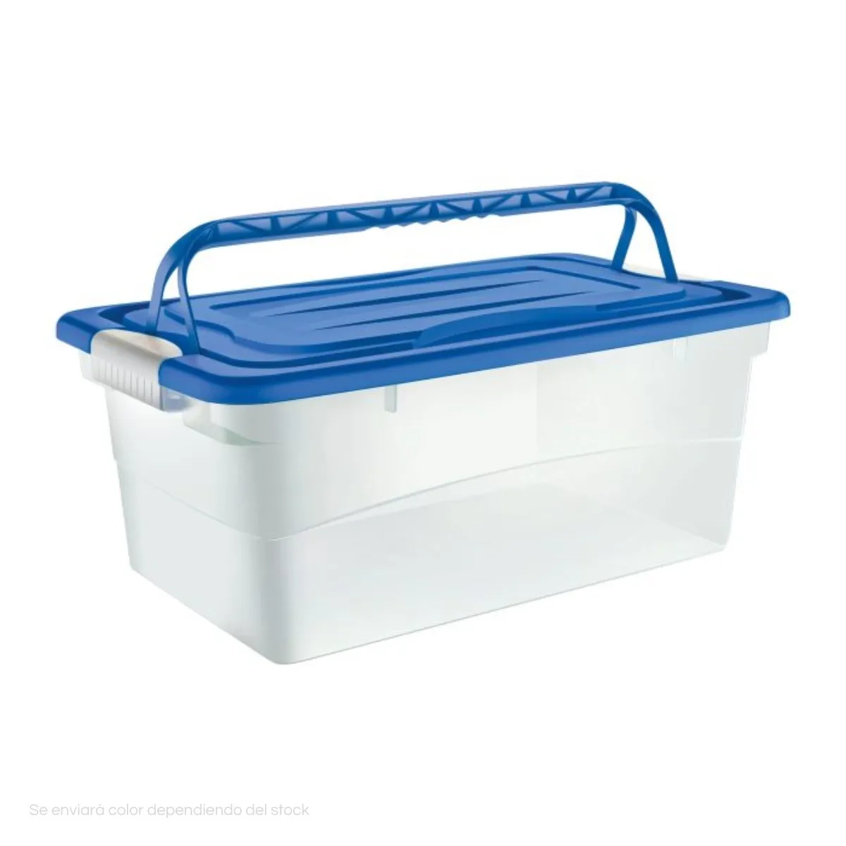 POLINPLAST - Caja Lok-It 30L con Tapa Asas y Cierres Laterales Seguros