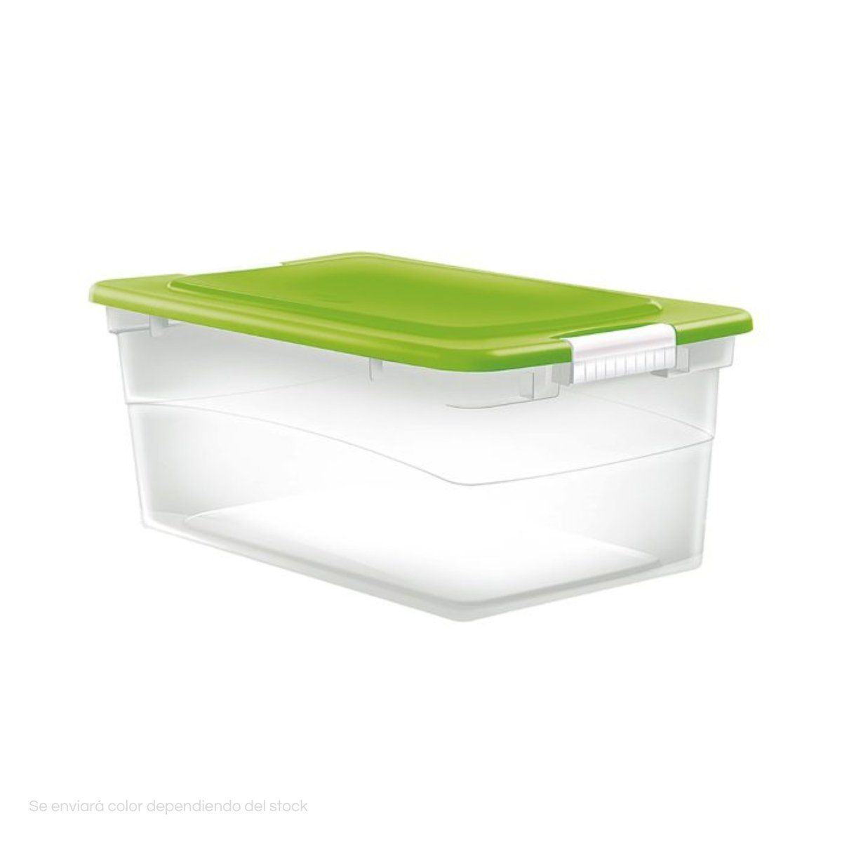 POLINPLAST - Caja Lok-It 44L con Tapa y Cierres Laterales Reforzados