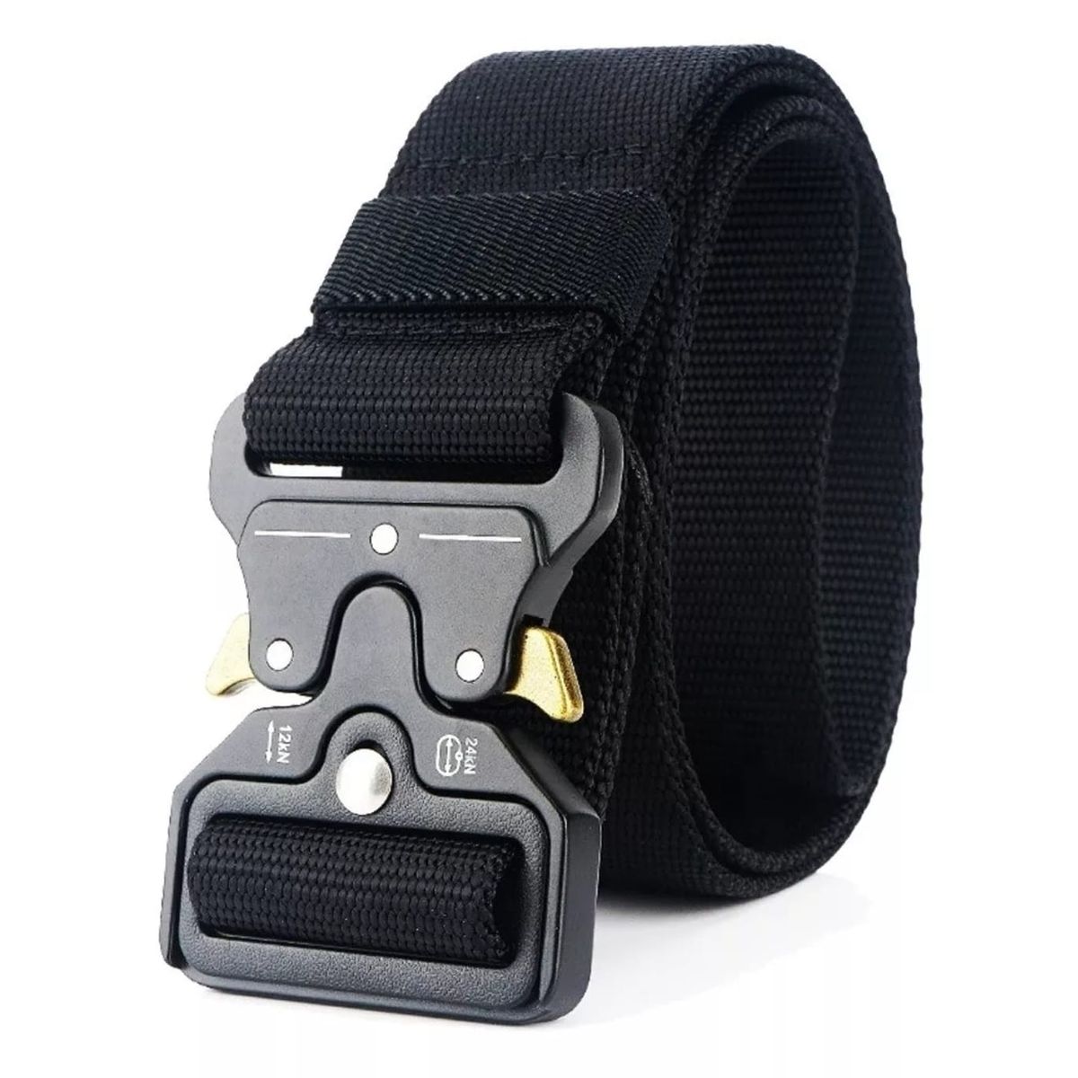 GENERICO - CINTURON TACTICO MILITAR   NEGRO DE LIBERACION RAPIDA