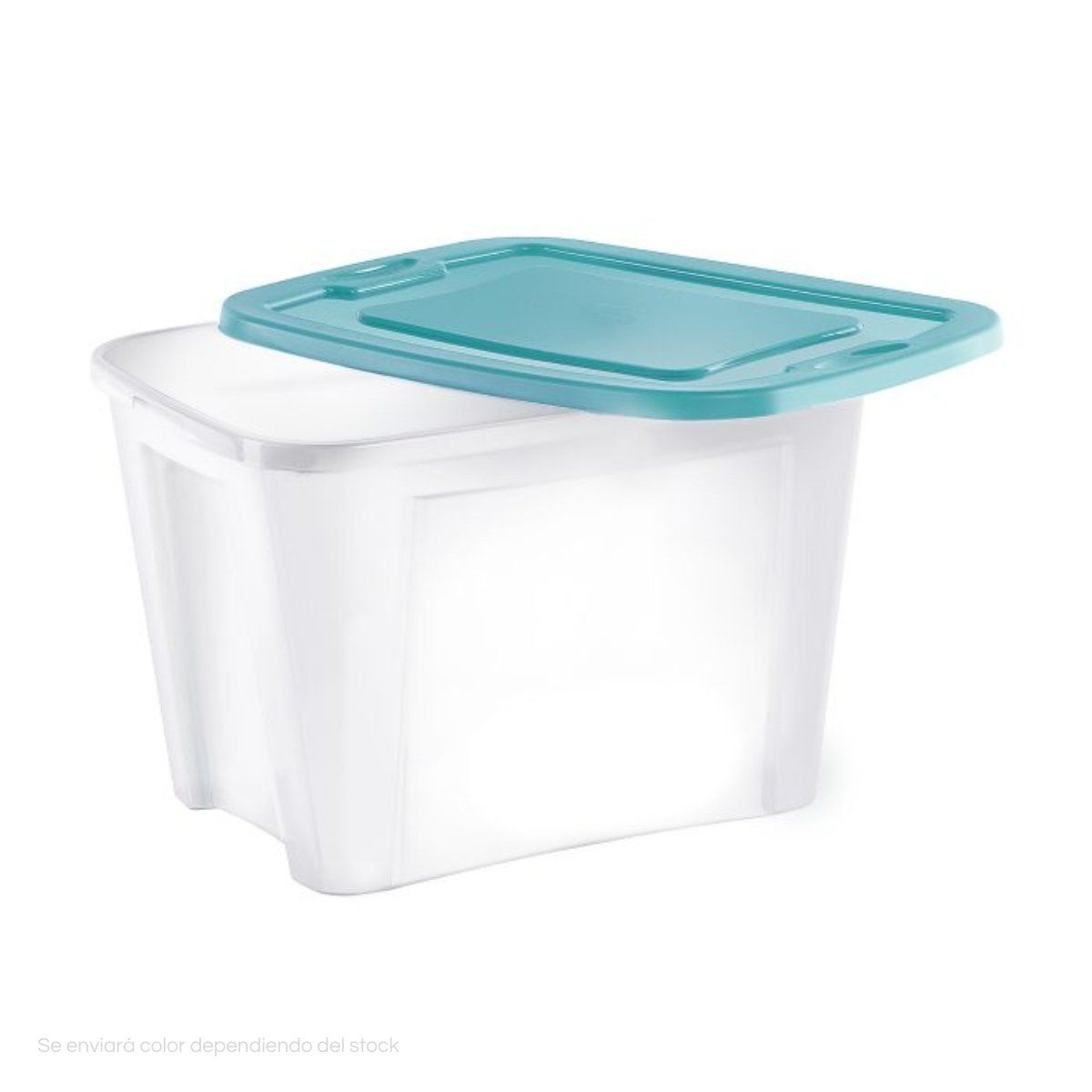 POLINPLAST - Caja Megabox 68L Lechosa con Tapa Resistente y Segura