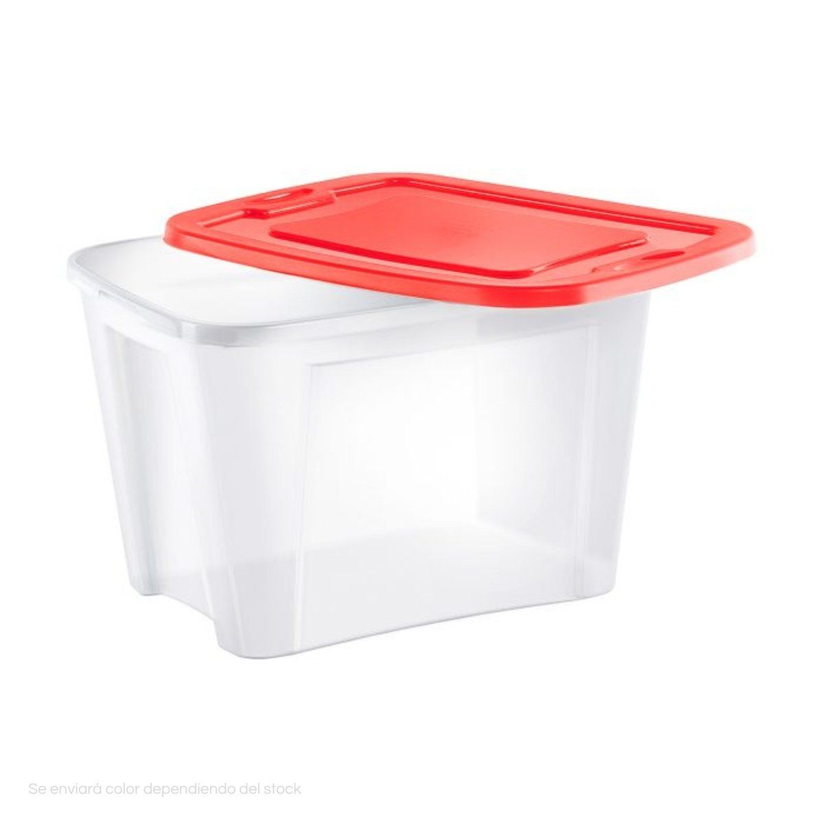 POLINPLAST - Caja Megabox 68L Transparente con Tapa Resistente y Segura