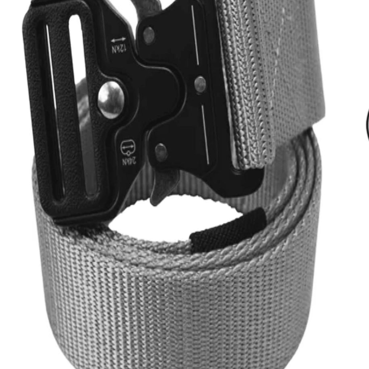 GENERICO - CINTURON TACTICO MILITAR   GRIS DE LIBERACION RAPIDA