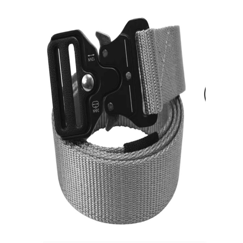 GENERICO - CINTURON TACTICO MILITAR   GRIS DE LIBERACION RAPIDA