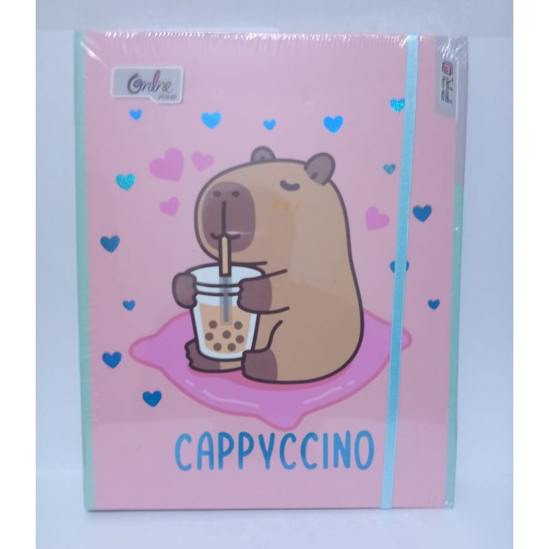 GENERICO - Cuaderno Capibara - 150 Hojas Doble Anillado - Cappyccino