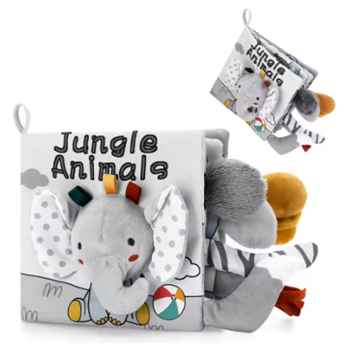 GENERICO - Libro de Tela Sensorial Blanco & Negro para Bebes