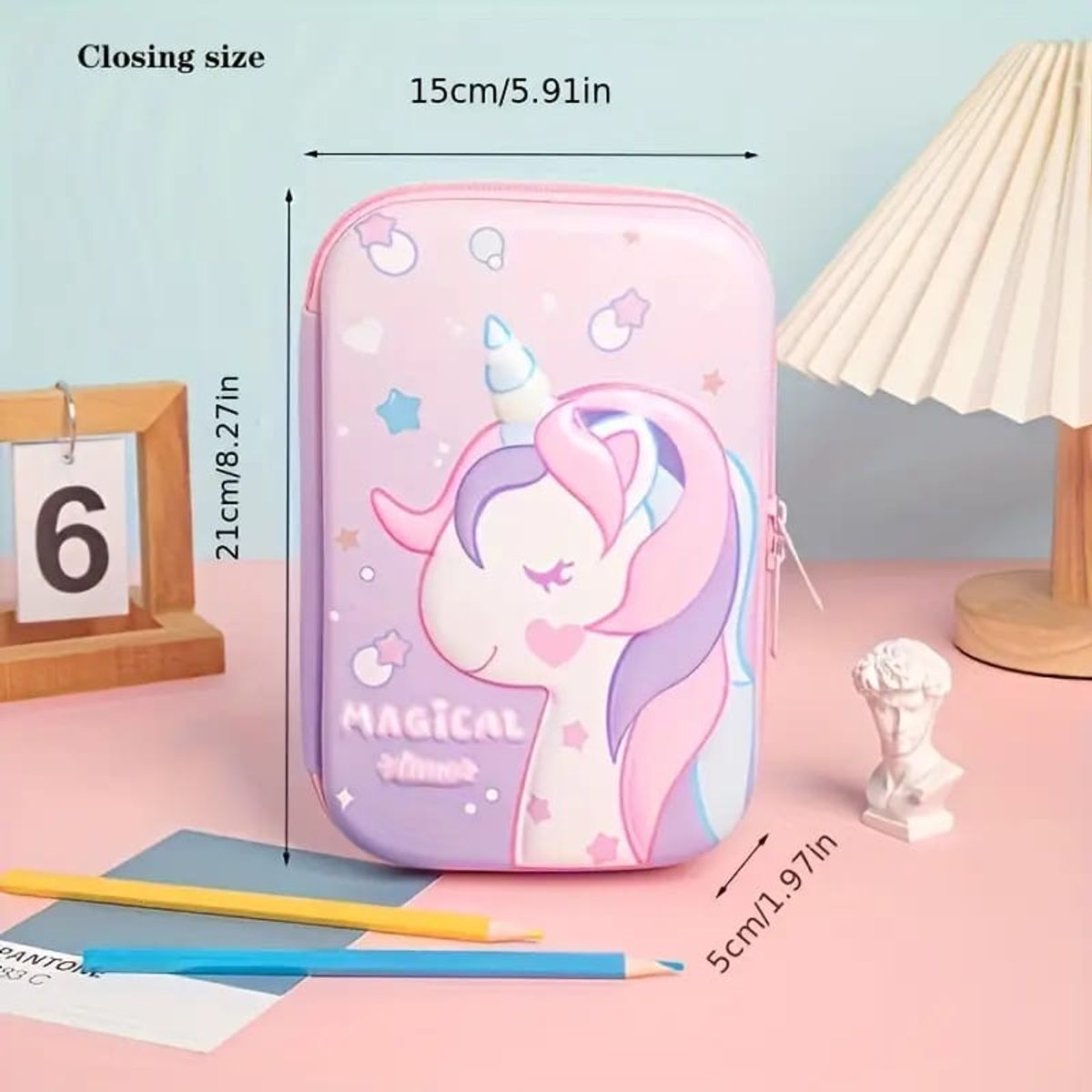 GENERICO - CARTUCHERA  3D UNICORNIO-GENERICO