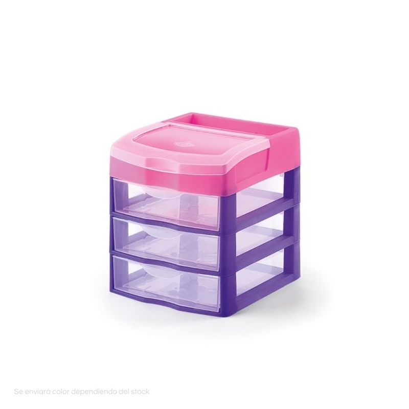 POLINPLAST - Practiorganizador N° 3 con Cajones para Oficina y Hogar