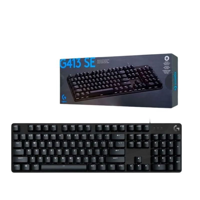 LOGITECH - Teclado mecánico Logitech G413SE led blanco swiche Brown