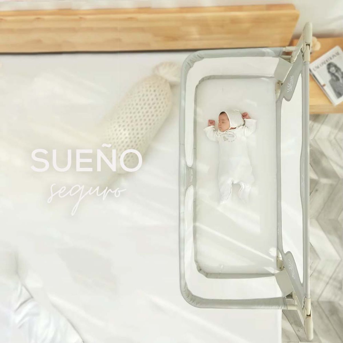 BABYKISS - BARANDA CUNA COLECHO PLEGABLE PARA BEBES 3 EN 1