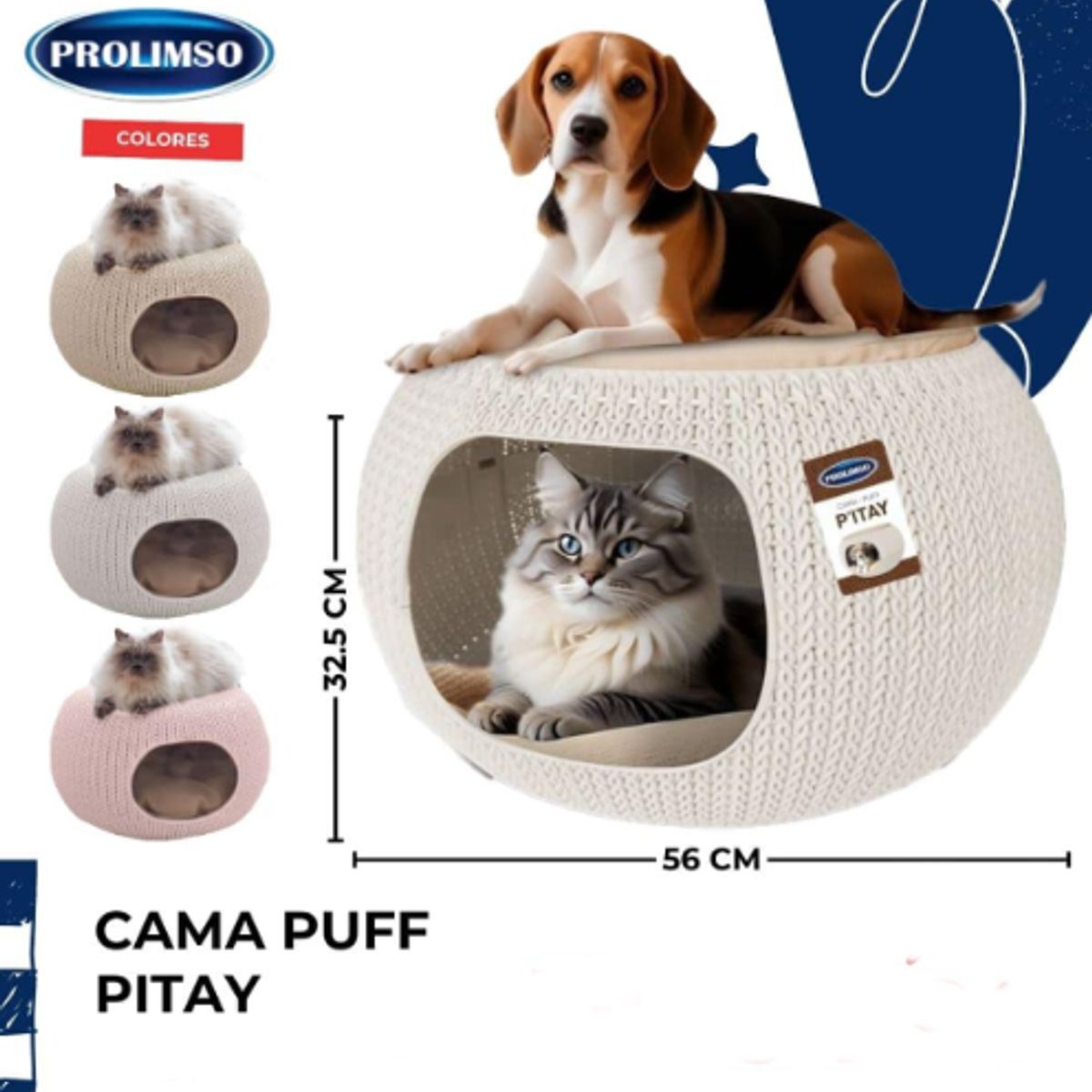 GENERICO - Cama puff para mascota
