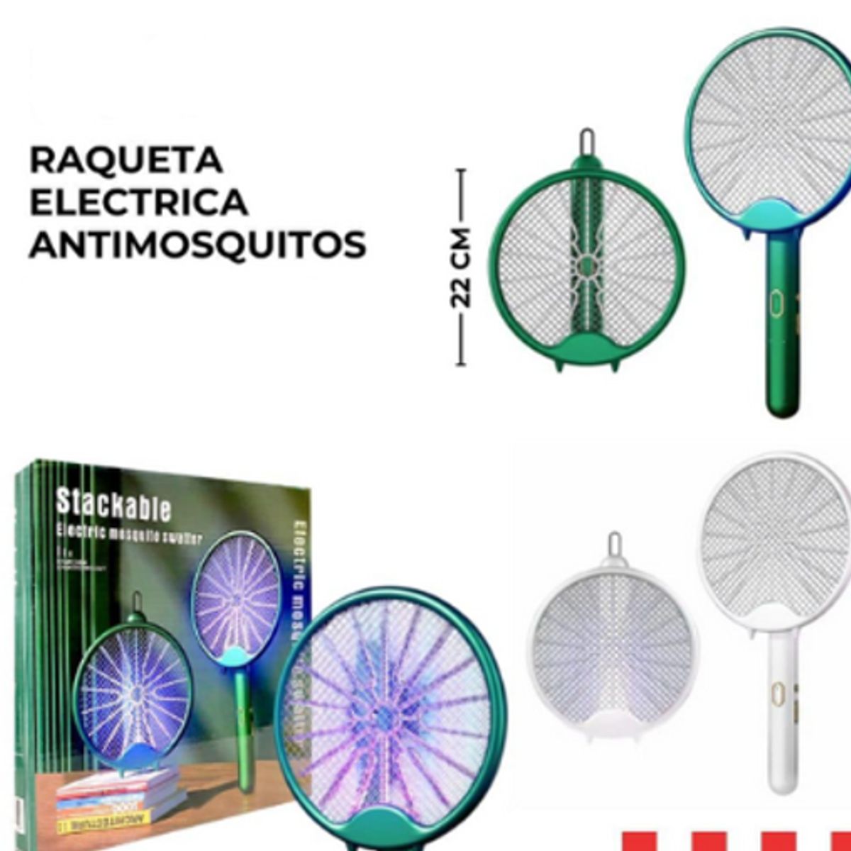 GENERICO - Raqueta Eléctrica Mata Mosquito