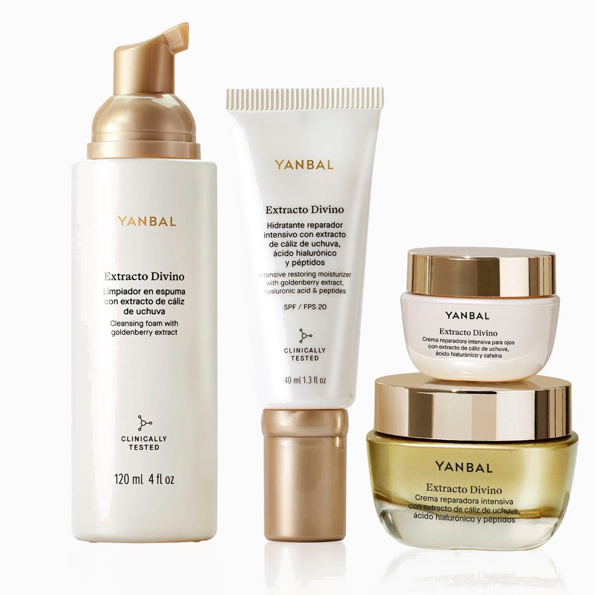 YANBAL - Rutina Facial Extracto Divino x4 Productos Yanbal