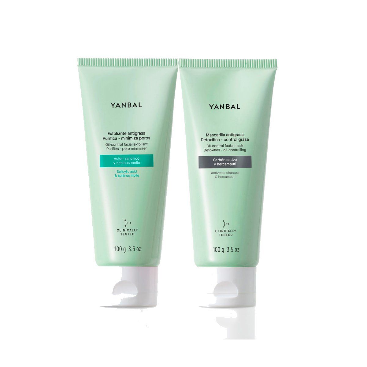 YANBAL - SET Mascarilla con Exfoliante Antigrasa Carbón Activo Yanbal