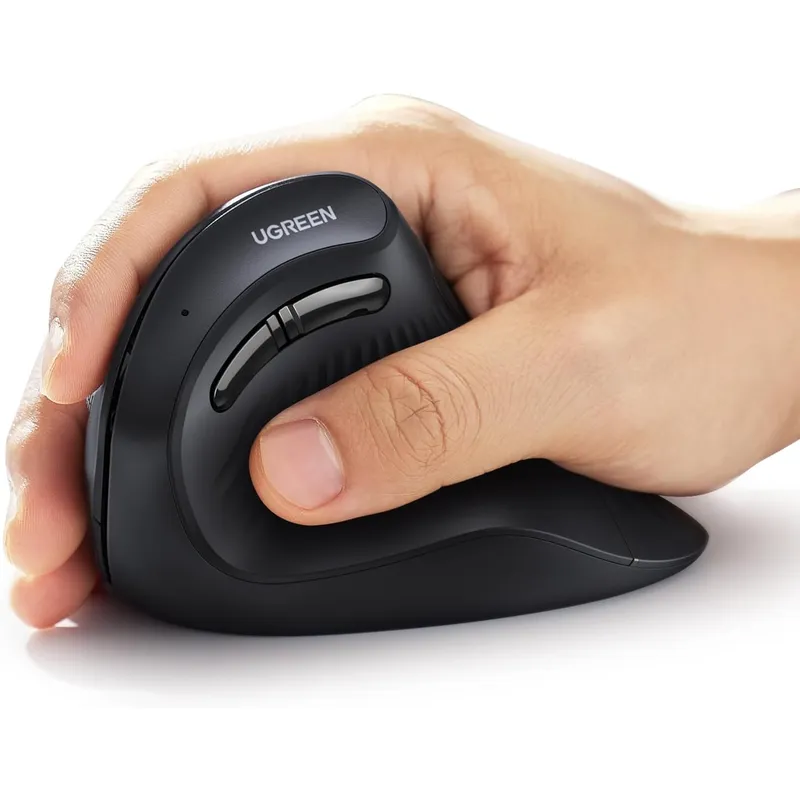 UGREEN - MOUSE UGREEN vertical inalámbrico Bluetooth ergonómico con 5 botones,