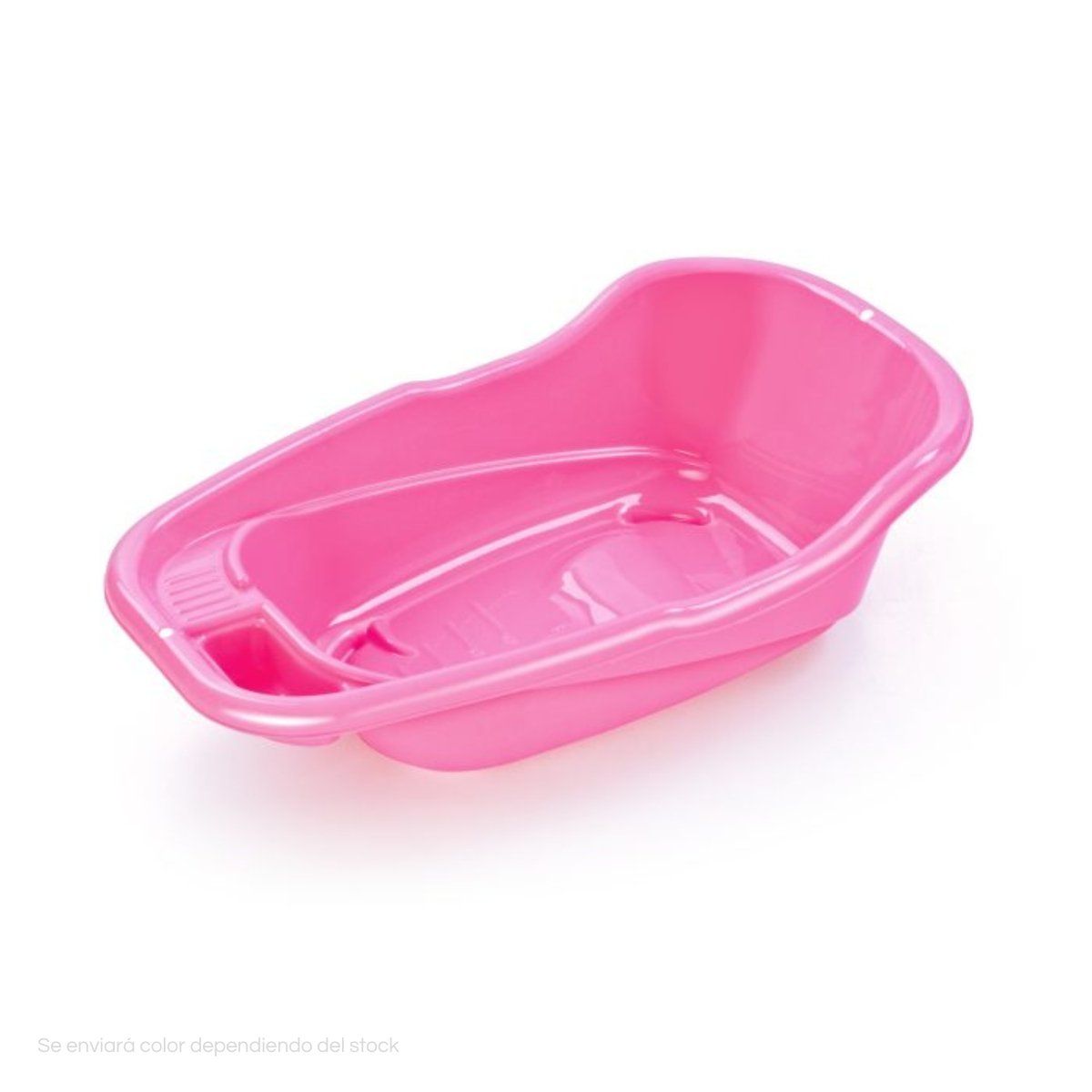 POLINPLAST - Bañera Anatómica para Bebé Chica Diseño Sólido