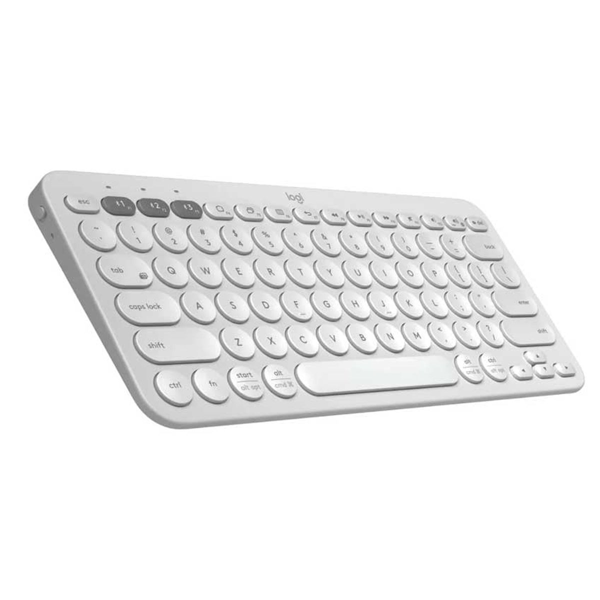 LOGITECH - Logitech Pebble 2 K380S Teclado Bluetooth Inalámbrico Compacto Blanco