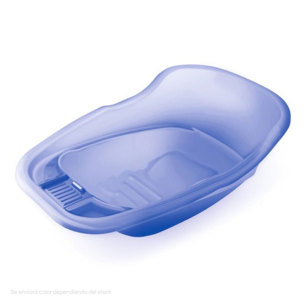 POLINPLAST - Bañera Anatómica para Bebé Grande Diseño Transparente