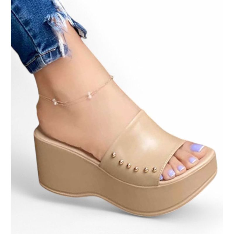 GENERICO - Sandalia Mujer Diva Deslumbrante 1177-55 Color Beige