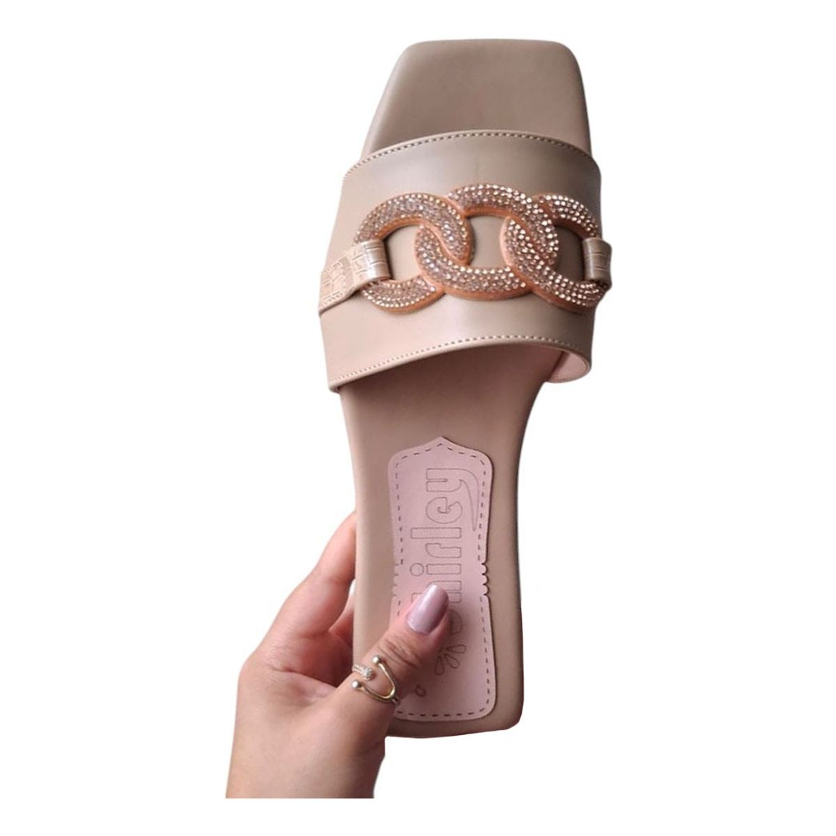 GENERICO - Sandalia Mujer Eslabones Radiantes 1177-40 Color Beige