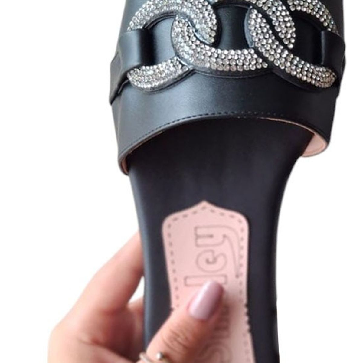 GENERICO - Sandalia Mujer Eslabones Radiantes 1177-40 Color Negro