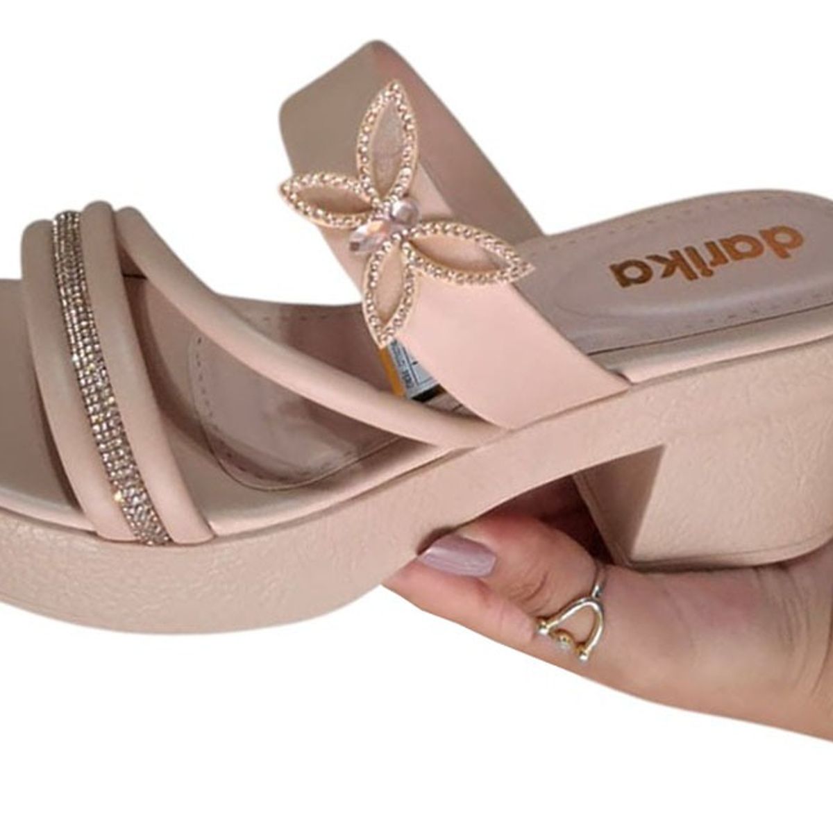 GENERICO - Sandalia Mujer Flor De Noche 1177-55 Color Beige