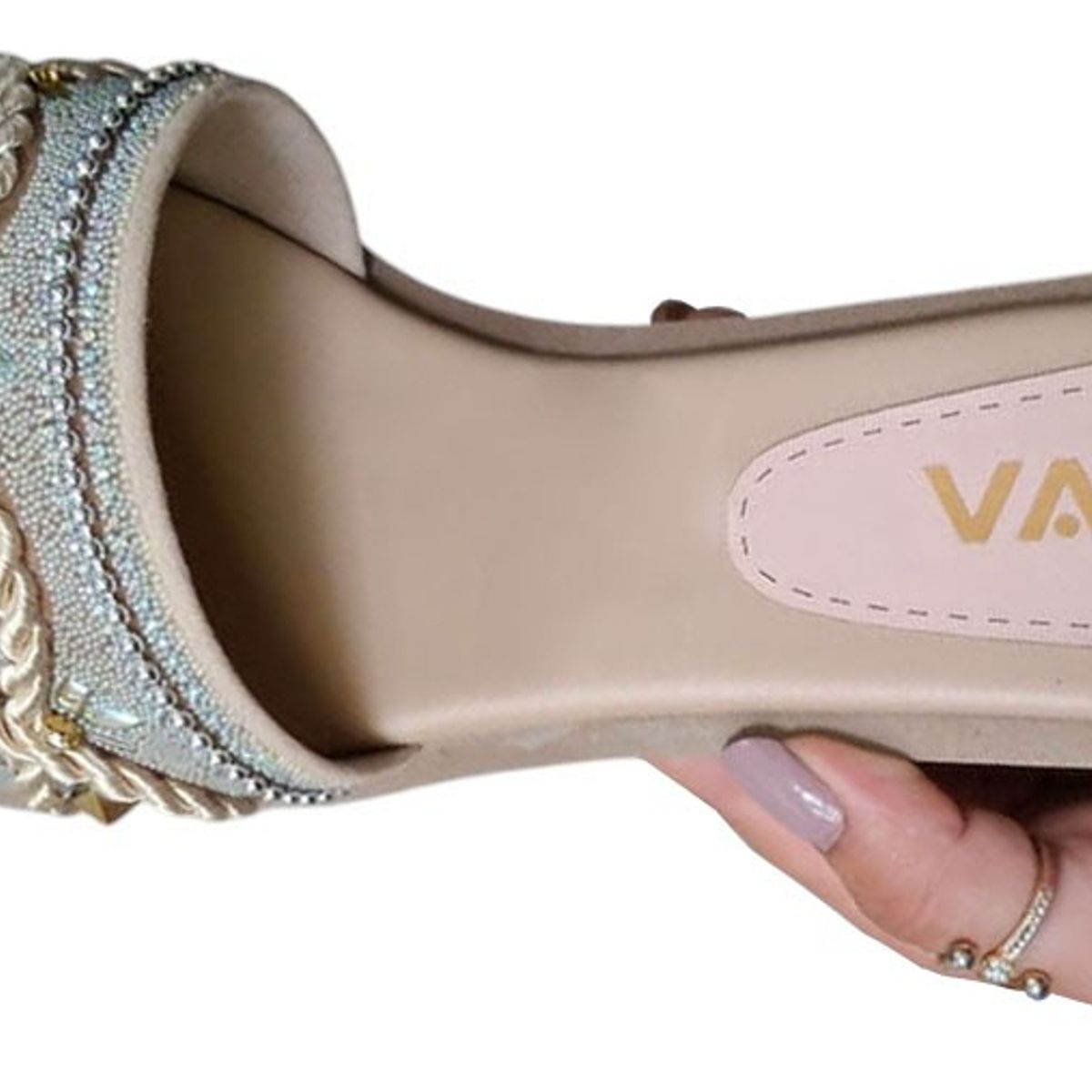 GENERICO - Sandalia Mujer Trenza Encantada 1177-40 Color Beige