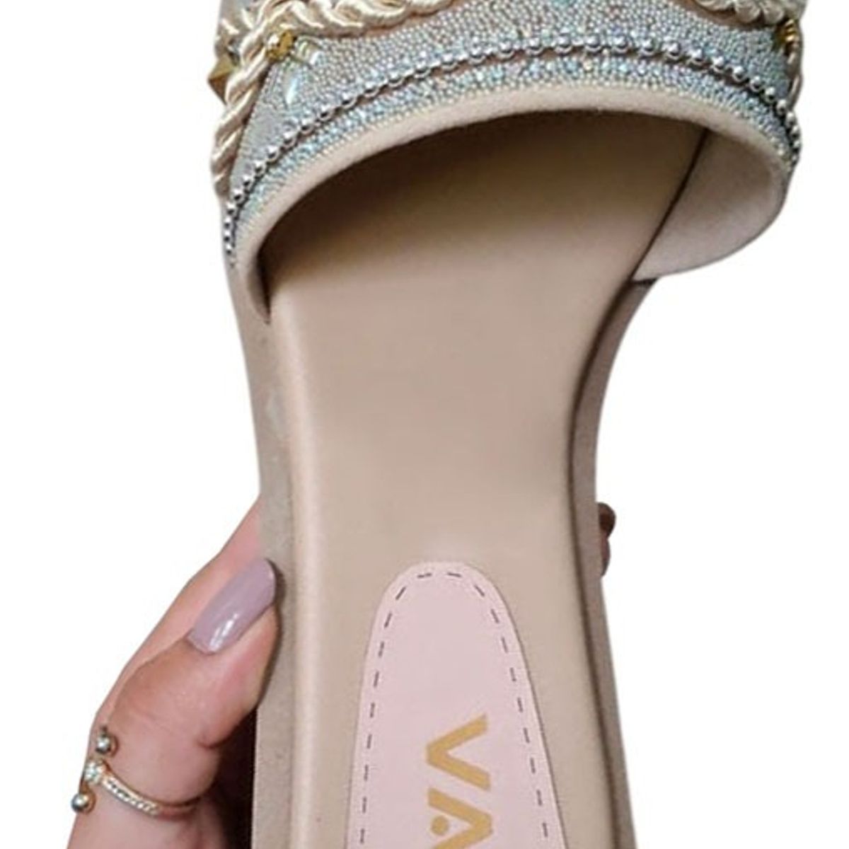 GENERICO - Sandalia Mujer Trenza Encantada 1177-40 Color Beige