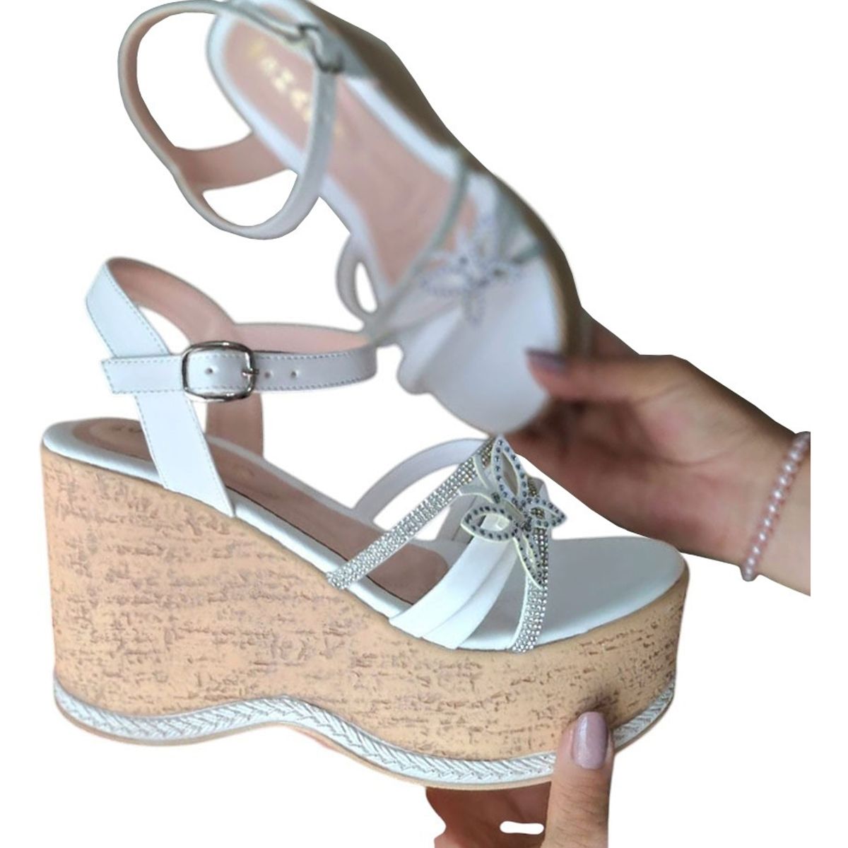 GENERICO - Taco Mujer Brillo Eterno 1177-65 Color Blanco