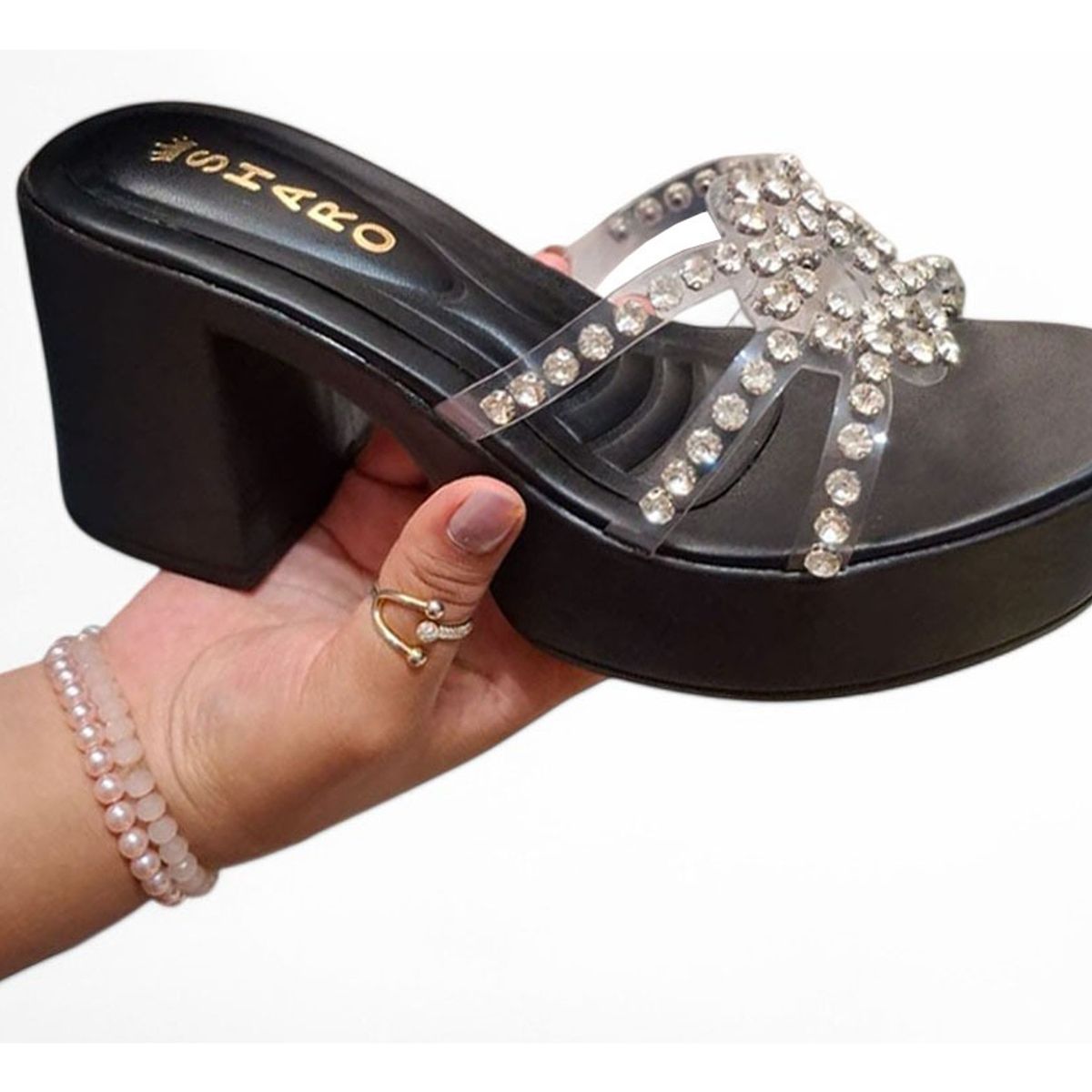 GENERICO - Taco Mujer Destellos De Elegancia 1177-60 Color Negro