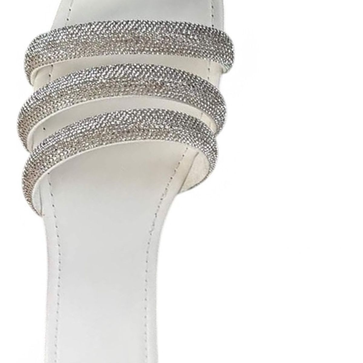 GENERICO - Taco Mujer Resplandor Entrelazado 1177-40 Color Blanco