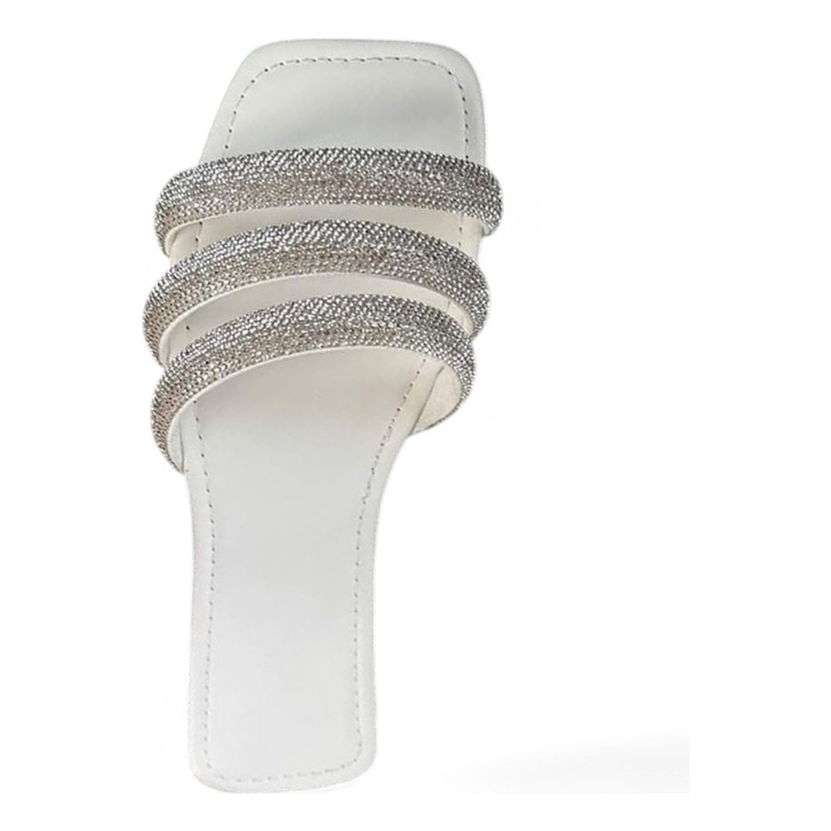 GENERICO - Taco Mujer Resplandor Entrelazado 1177-40 Color Blanco