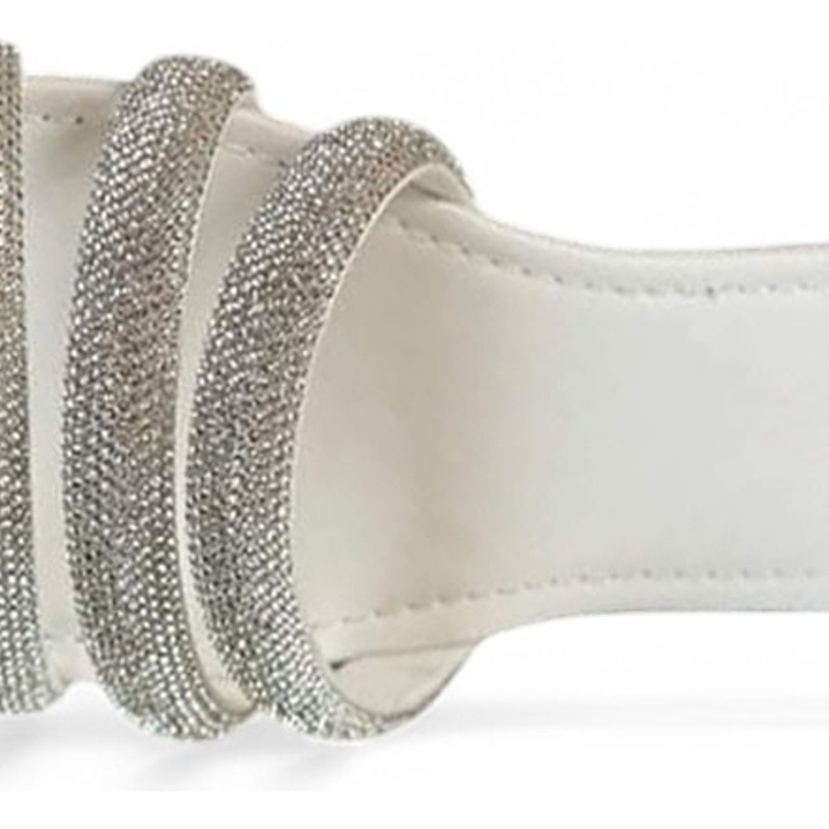 GENERICO - Taco Mujer Resplandor Entrelazado 1177-40 Color Blanco