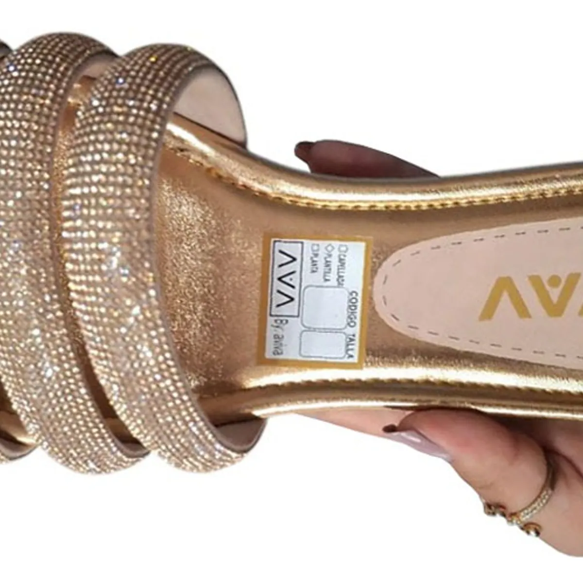 GENERICO - Taco Mujer Triple Brillo Sereno 1177-40 Color Beige