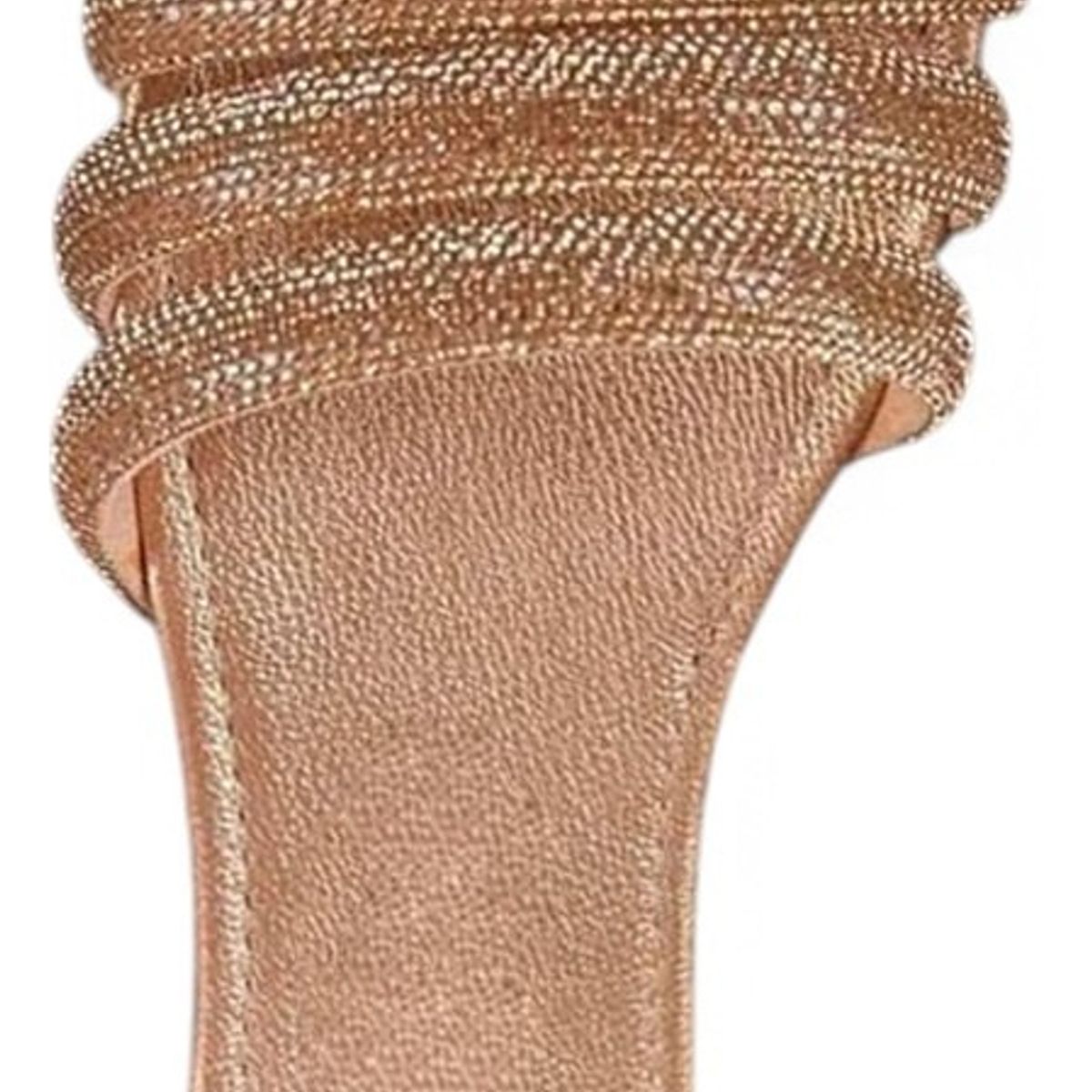 GENERICO - Taco Mujer Resplandor Entrelazado 1177-40 Color Camel