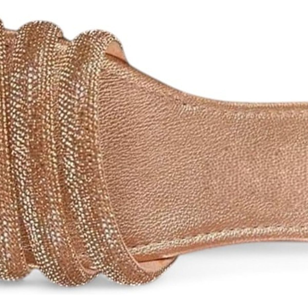 GENERICO - Taco Mujer Resplandor Entrelazado 1177-40 Color Camel