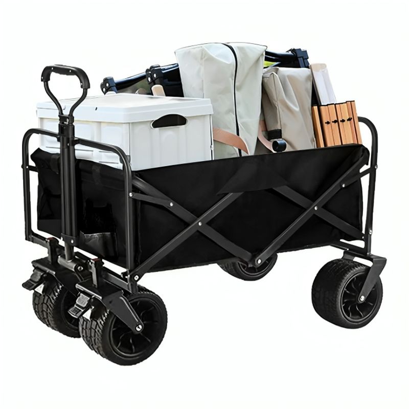 GENERICO - Carrito de Transporte Plegable para Compras con Sombrilla
