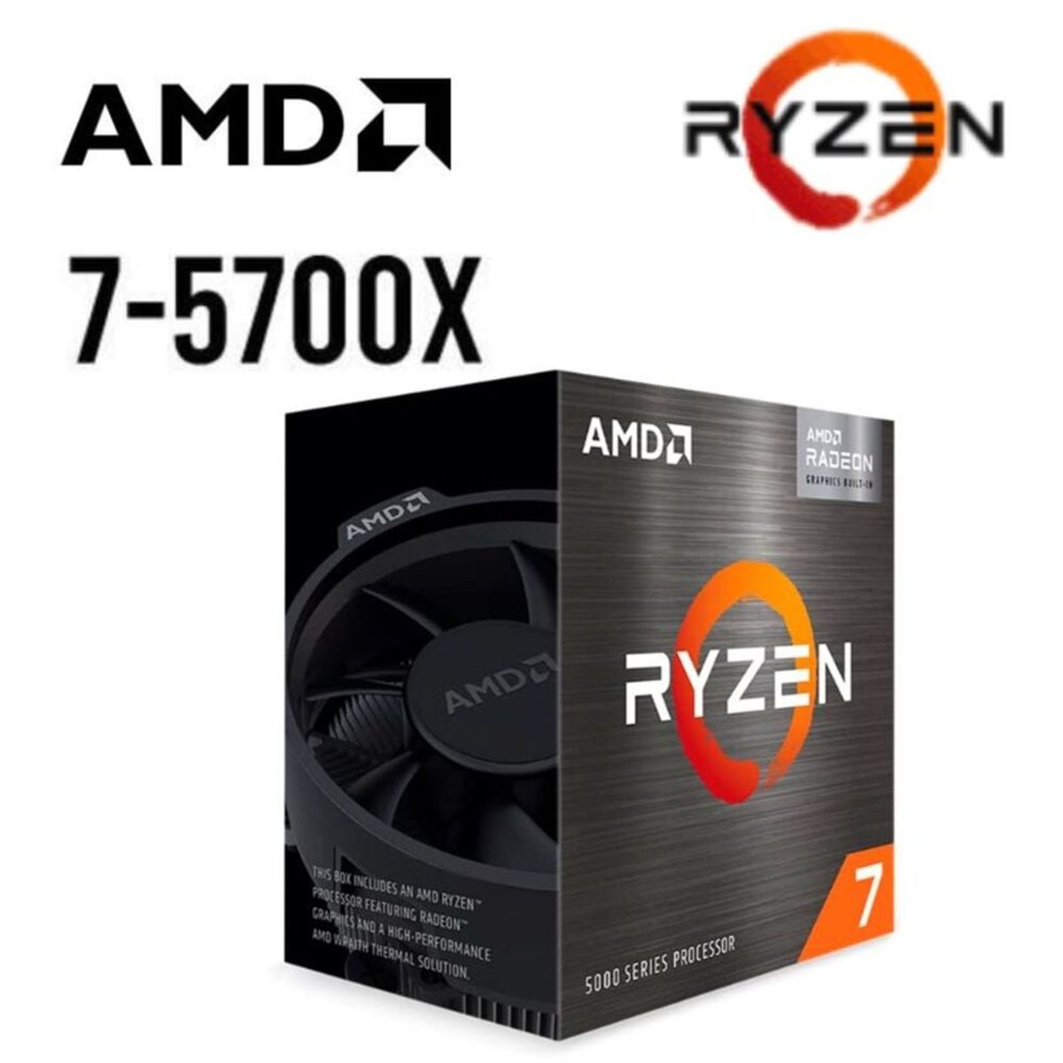 AMD - Computadora PC Gamer RYZEN 7 5700X  Ram 32GB SSD-M2 1TB+SSD 960GB  RTX 3050 8GB