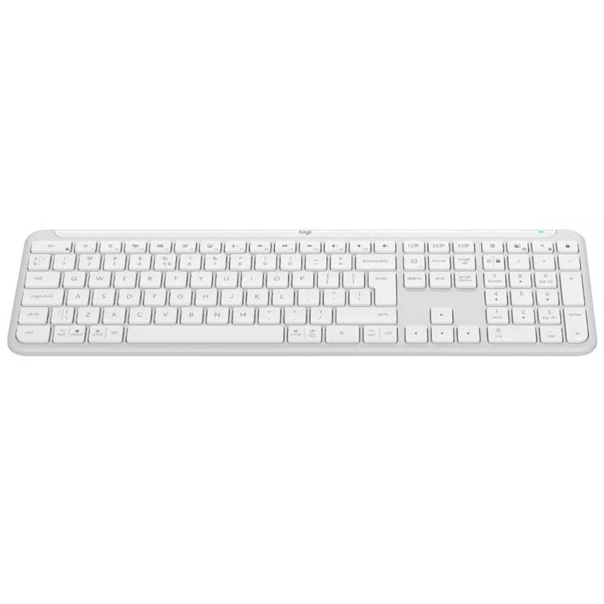 LOGITECH - Logitech Signature Slim K950 Teclado Inalámbrico Silencioso BT  Blanco