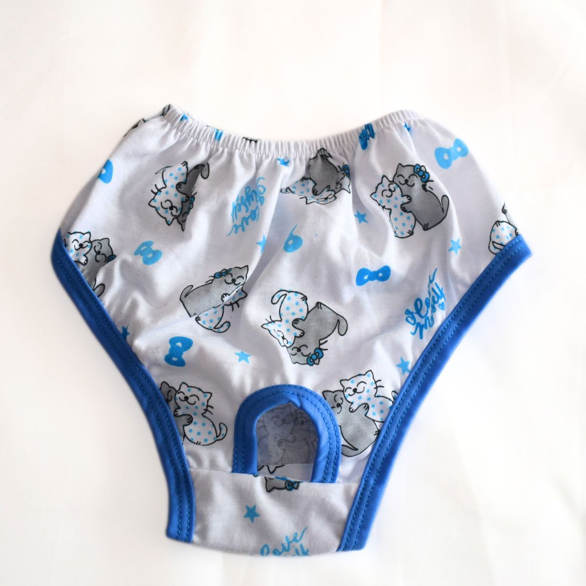 GENERICO - Calzon o Truza de Celo para Mascotas Talla 5 - Azul