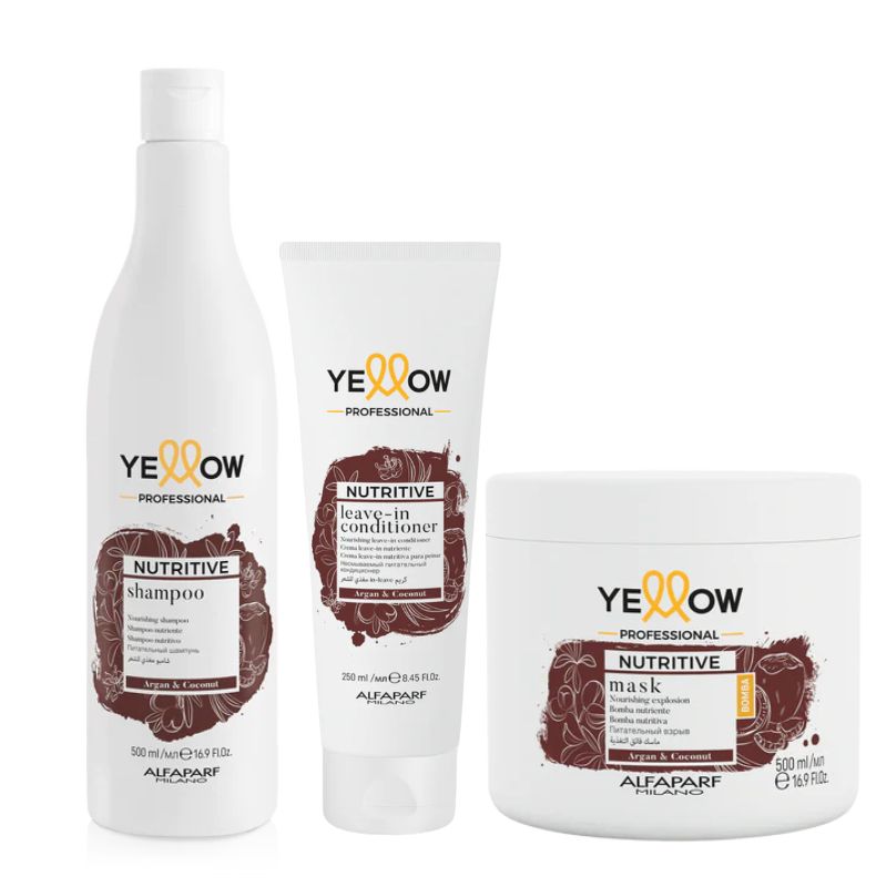 ALFAPARF MILANO - ALFAPARF  Nutritive Shampoo 500ml Mascarilla 500ml Leavein