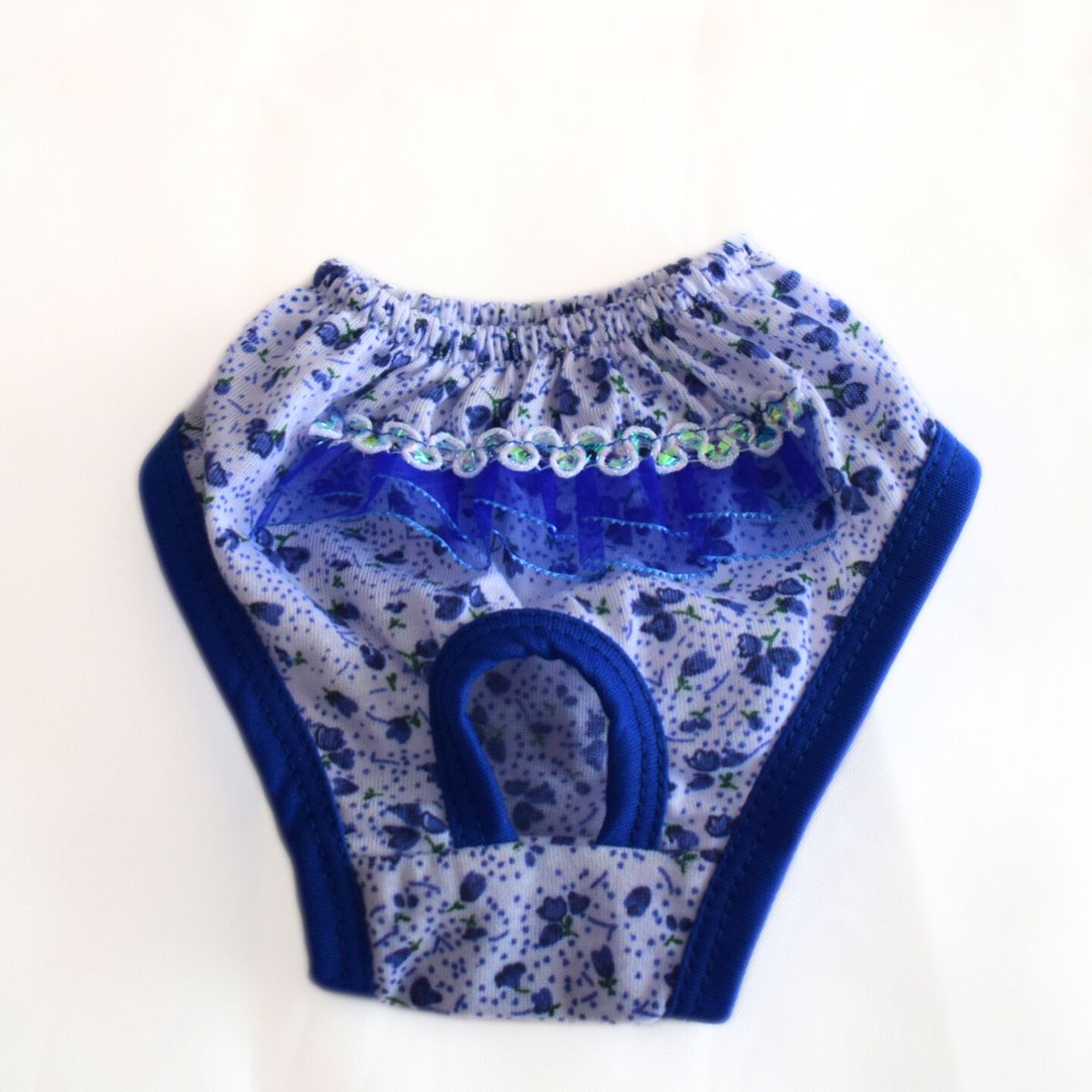 GENERICO - Calzon o Truza de Celo para Mascotas Talla 2 - Azul