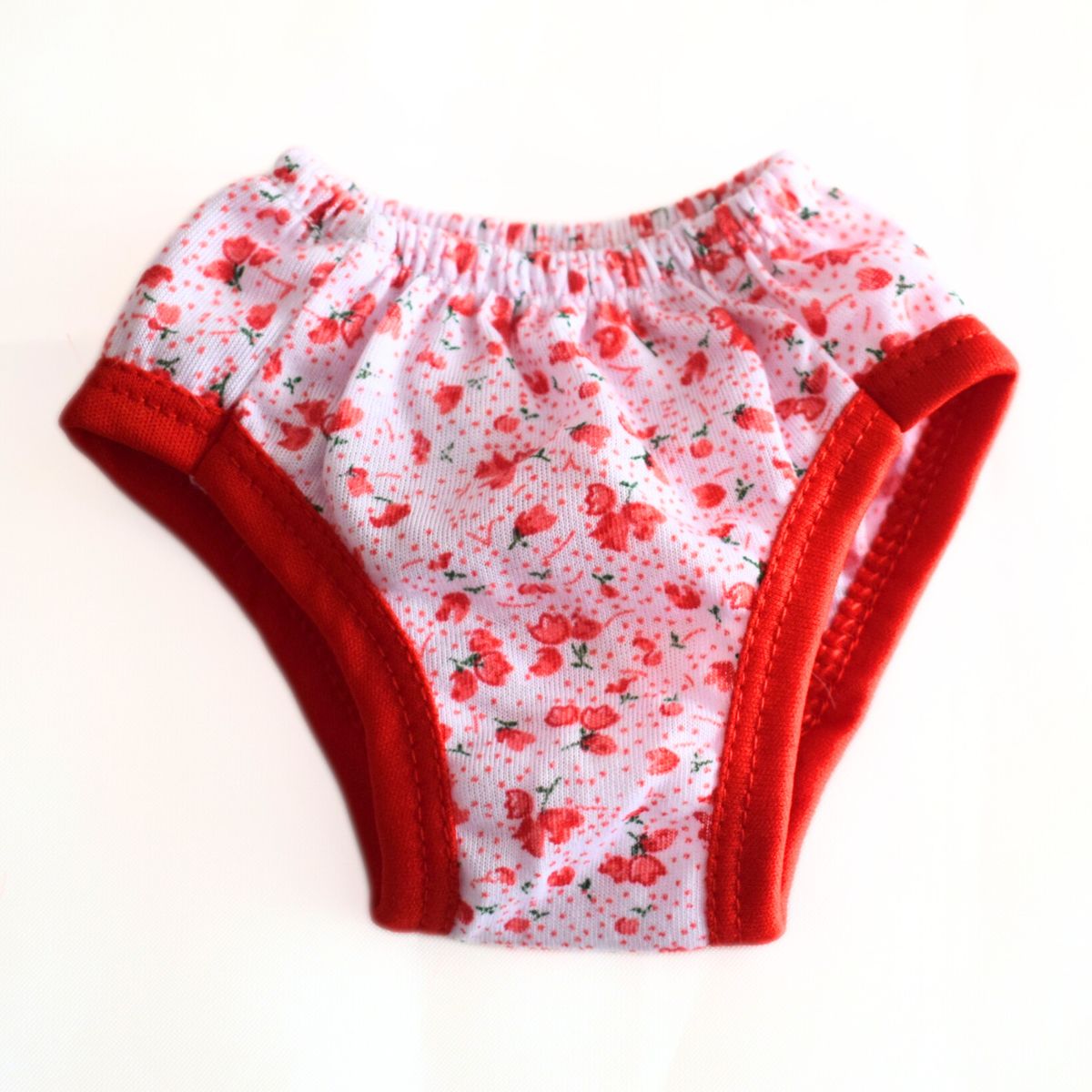 GENERICO - Calzon o Truza de Celo para Mascotas Talla 1 - Rojo